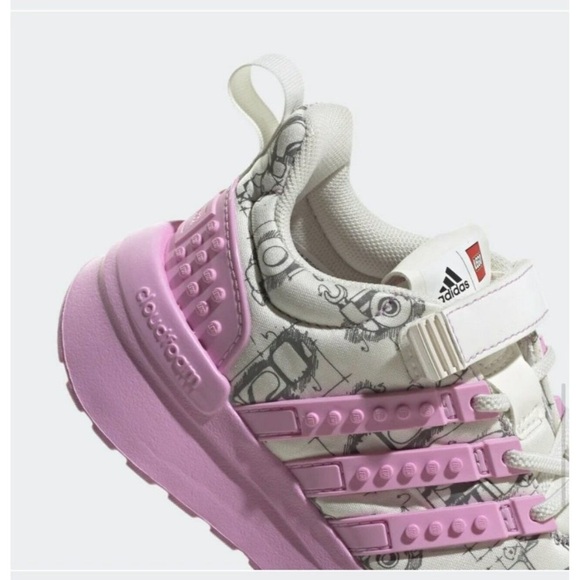 Adidas x LEGO Racer TR EL Shoes Girls New 5.5y - Picture 5 of 8